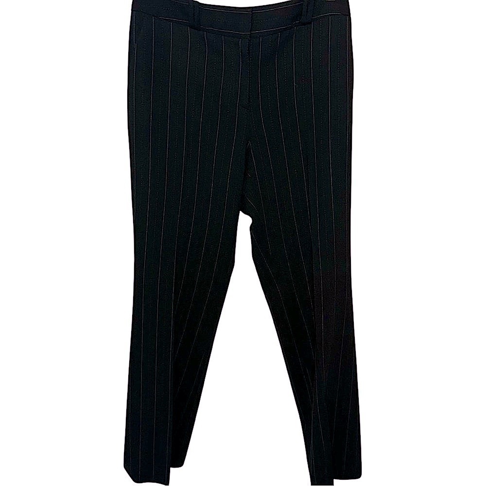 EUC Ann Taylor Black Pinstripe Pants